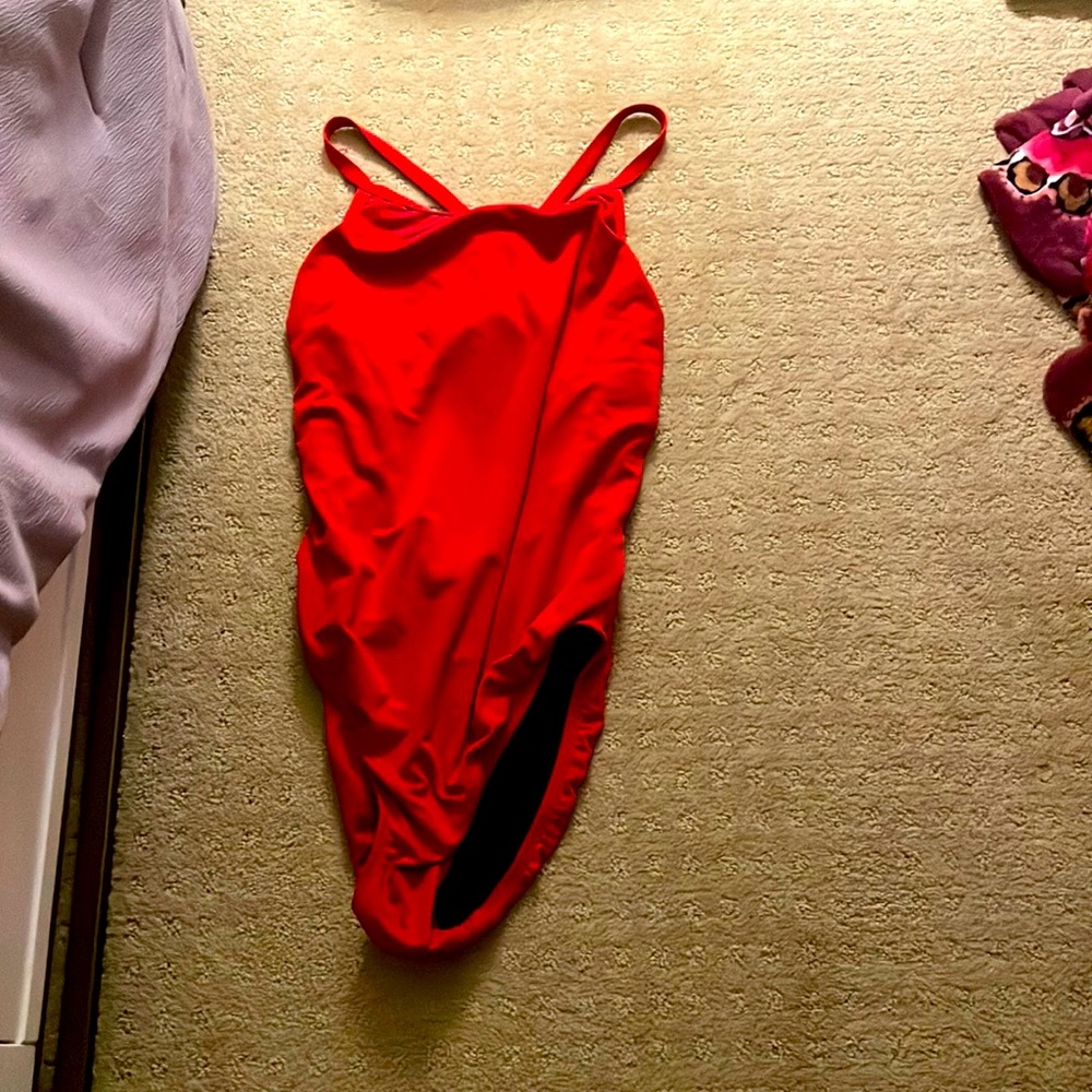 Original watermen red swim suit